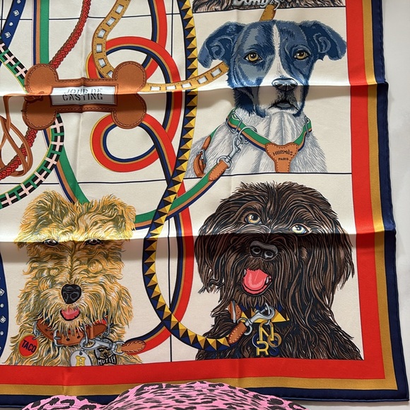 Brand new Hermes jour de casting silk scarf 70 - Picture 2 of 4
